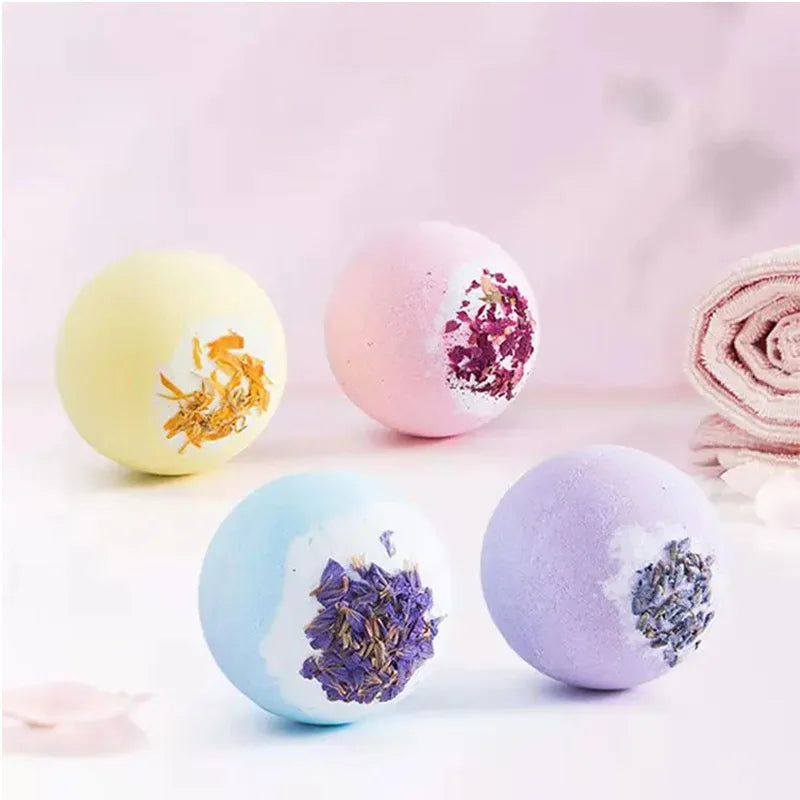 100g Bath Bomb Exfoliating Nourishing Skin Essential Oil Bath Salt Ball Cleaner Aromatherapy Supplies Relaxing Bath Bubble Balls