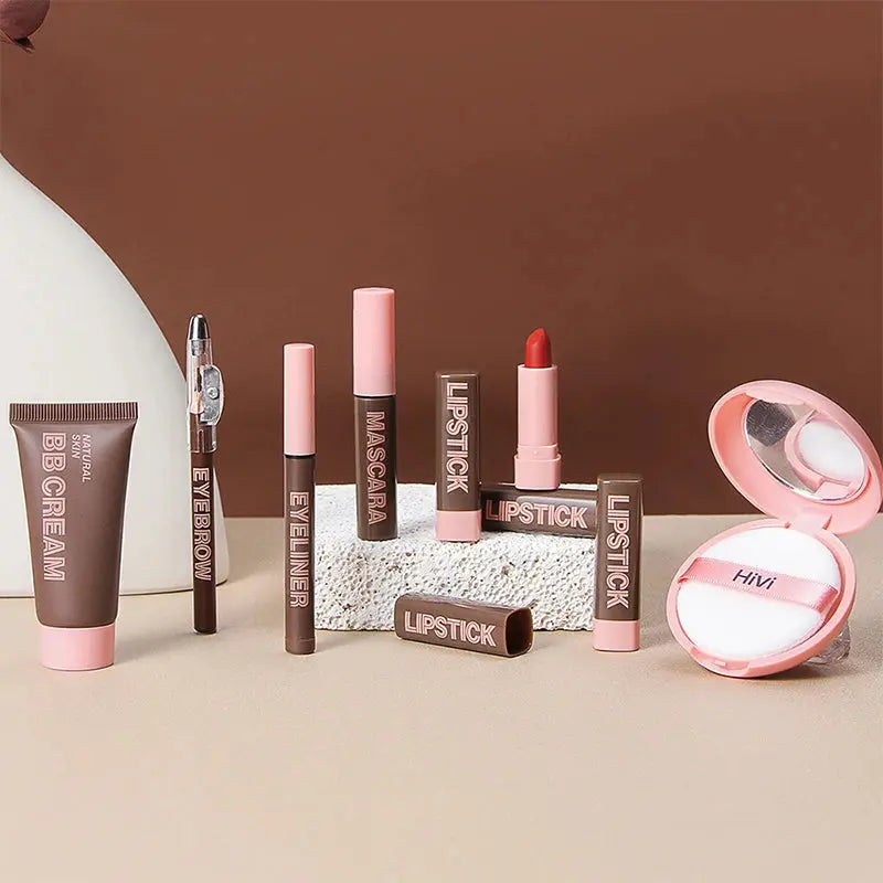 HiVi Makeup Gift Box Powder Glue Record Limited Lipstick Powder Makeup gift box set Valentine's Day gift for your wife Good Vibrations