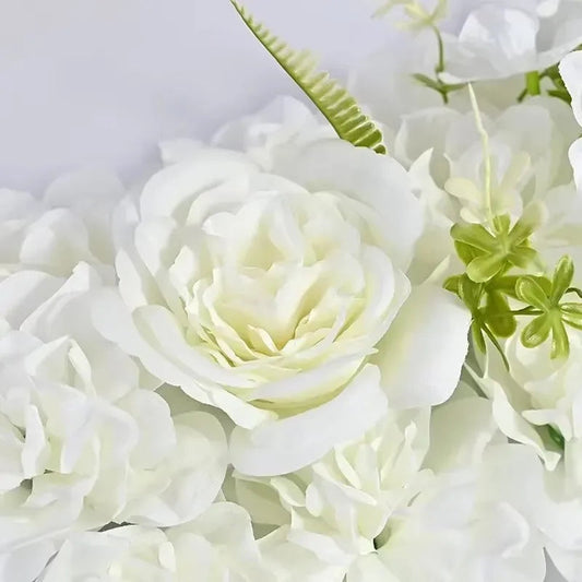 Wedding Flowes Artificial Flower Wall Panels White Flowers For Wedding Decoration Anniversary Decor Festive Party Supplies Good Vibrations