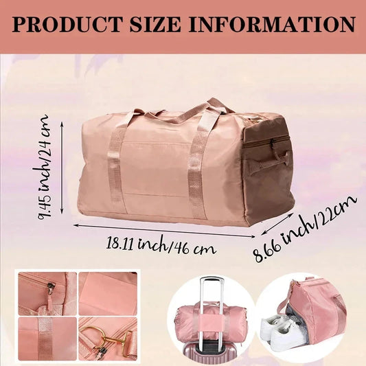 Personalized Duffle Bag with Name Birthday Gift for Her Wedding Gift for Bridal Party Gifts Large Weekender/Gym Bags Good Vibrations