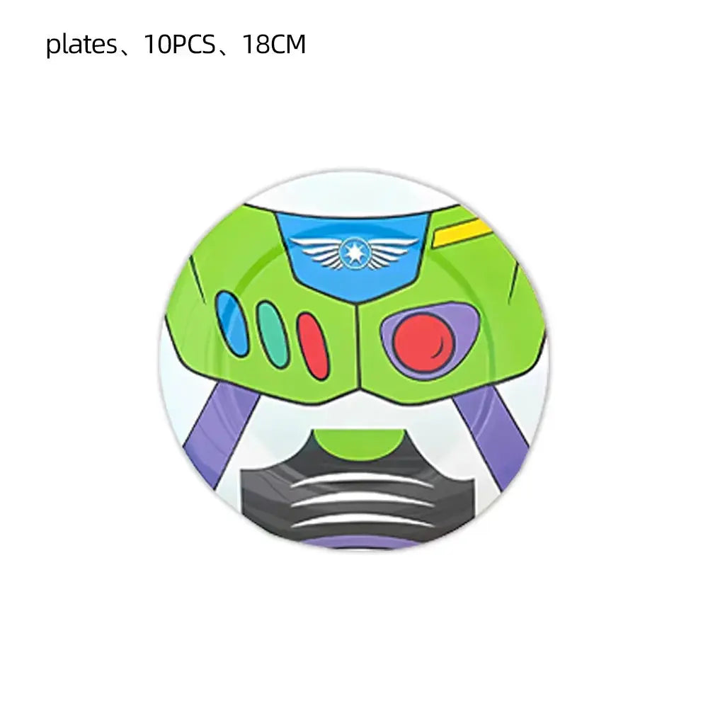 Toy Story Decoration Kids Party Favors Plates Children Girls Birthday Blue Sky White Clouds Balloons Party Supplies Baby Shower Good Vibrations