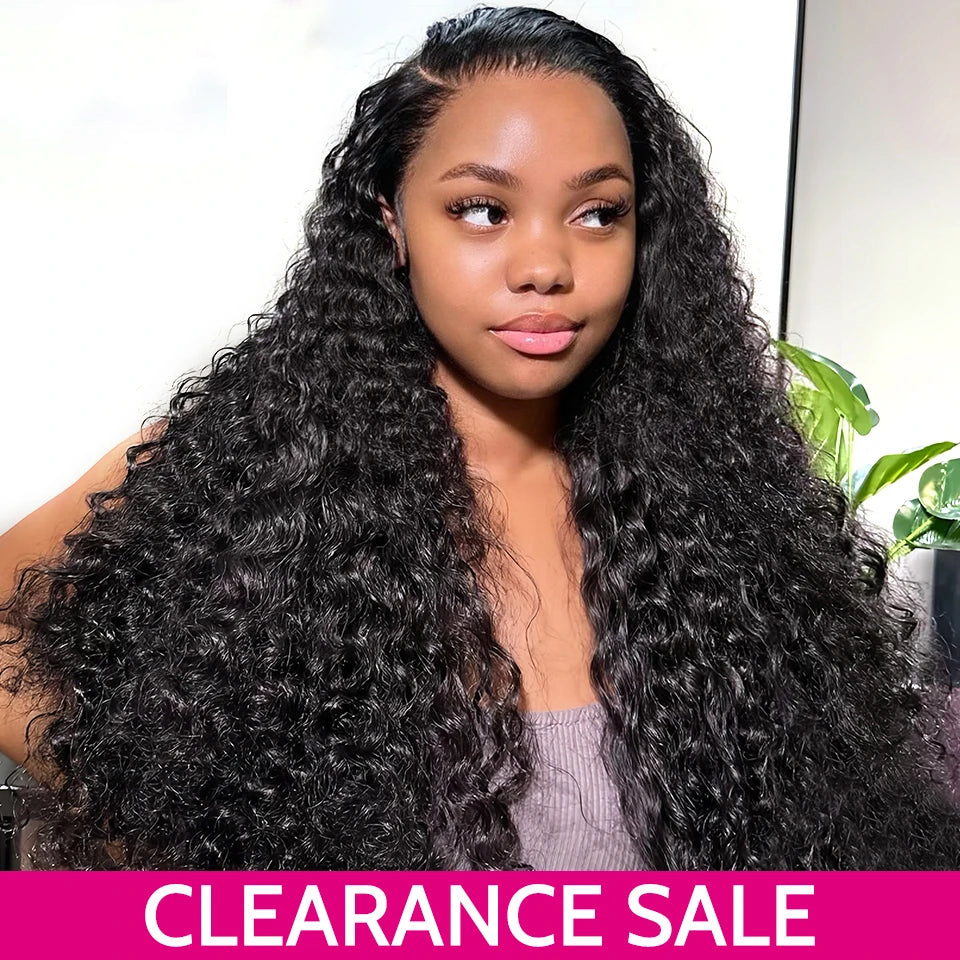 YAWAWE Glueless Wig Human Hair Ready To Wear Water Wave Pre-plucked 13x6 Lace Frontal Wigs For Women HD Lace Wigs Clearance Sale Good Vibrations