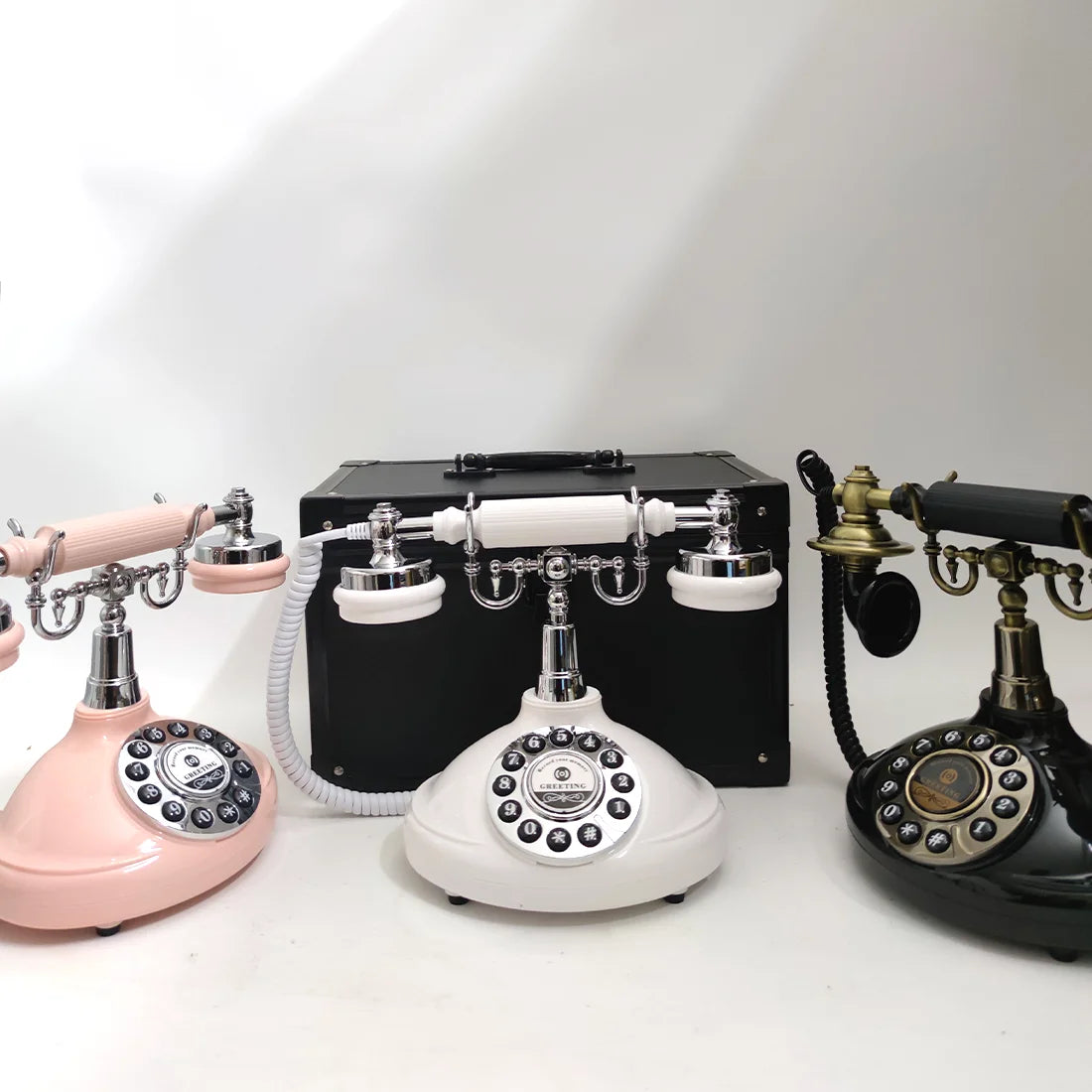 Audio Guestbook Phone Antique Vintage Phone Ceremony Welcome Audio Wedding Guest Book For Wedding Party Birthday Best Price OEM Good Vibrations