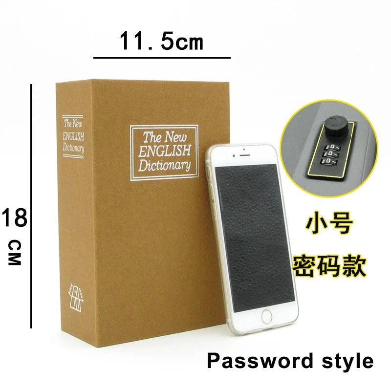 Book Safe with Combination Lock Dictionary Diversion Metal Lock Box for Home Office Code Lock for Money Dictionary Safe Box Good Vibrations Adult Super Store
