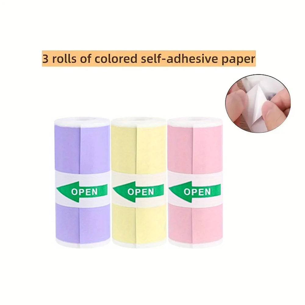 Mini HD Portable Label Thermal Printer Endurance Bluetooth Printer for Student Error Title Note Wrong Pocket Inkless Printing Good Vibrations