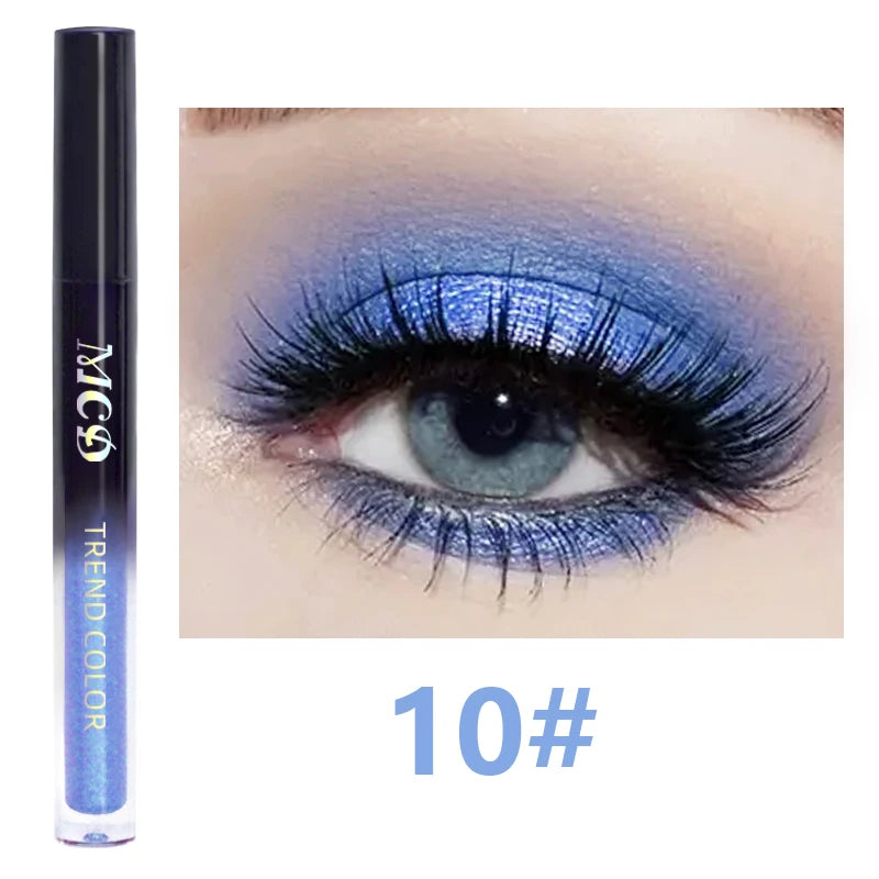 13-Shade Waterproof Liquid Eyeshadow Palette - High Shine  Long-Lasting & Smudge-Proof Makeup Set for Glamourous Looks glitter Good Vibrations