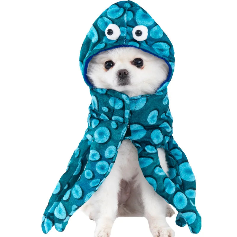 Halloween Dog Clothes Funny Pet Costume Small Dog Jacket Creative Outfit for Teddy Cats Costume Dog Clothes for Small Dogs Good Vibrations