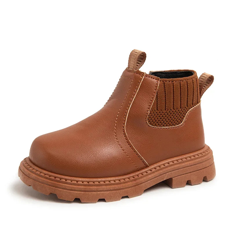 Children Fashion Boots Soild Color Versatile Kids Short Boots Soft Bottom Non-slip 2025 Autumn Winter New Boys Girls Ankle Boots Good Vibrations