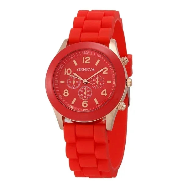 Women Watches 2025 New Fashion Luxury Brand Women's Watch Silicone Strap Quartz Wrist Watch For Female Relogio Feminino Zegarki Good Vibrations