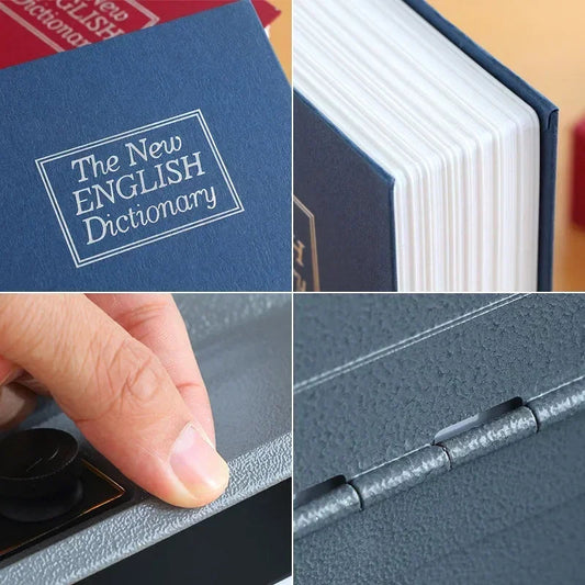 Dictionary Mini Book Safe Security Key Locker Money Hidden Secret Safe Key Safe Box Cash Money Coin Storage Jewellery Lock Box Good Vibrations