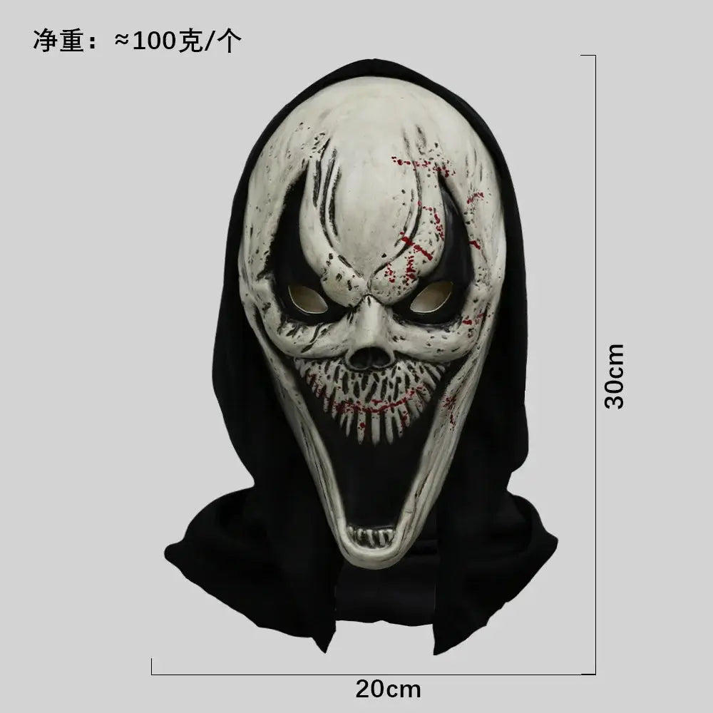 Screaming, Terrifying, Bloody Headset, Makeup Ball, Skull, Ghost Face Mask, Halloween Party, Mock Prop Good Vibrations