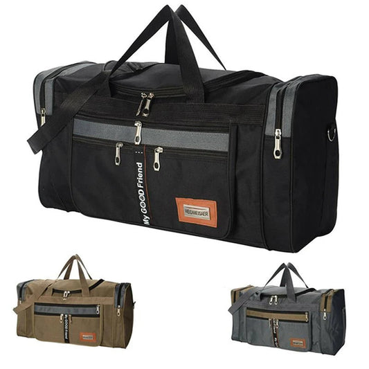 Travel Bag Large Capacity Handbag Portable Outdoor Carry Luggage Convenient Practical Male's Weekend Duffle Bags Good Vibrations