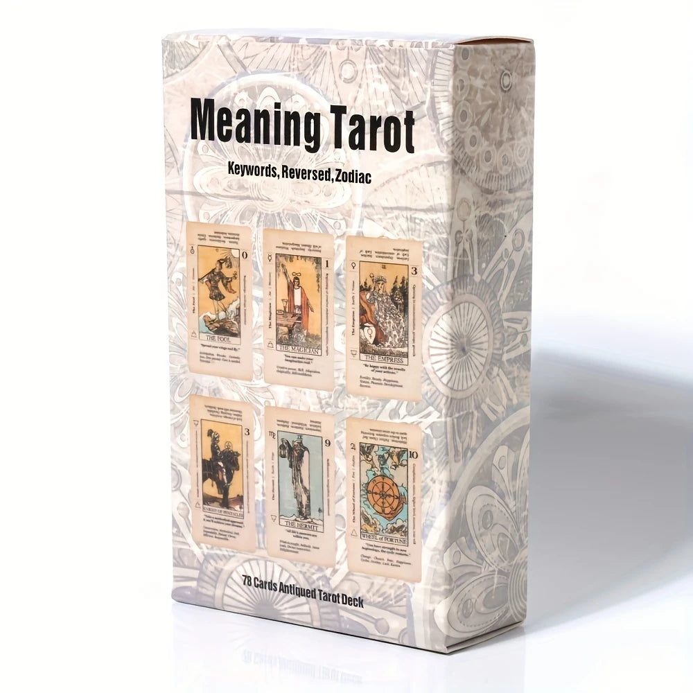 2026 Retro Tarot Cards Deck with Guidebook – Beginner Fortune Telling Divination Gift