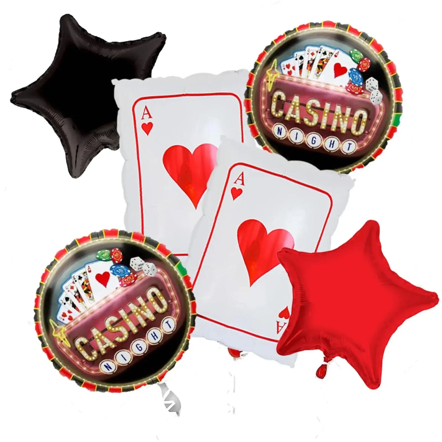 Dice and Cards Casino Balloons Casino Theme Balloons Dice Balloons, Casino Theme Parties Poker Balloons, Casino Decorations Good Vibrations