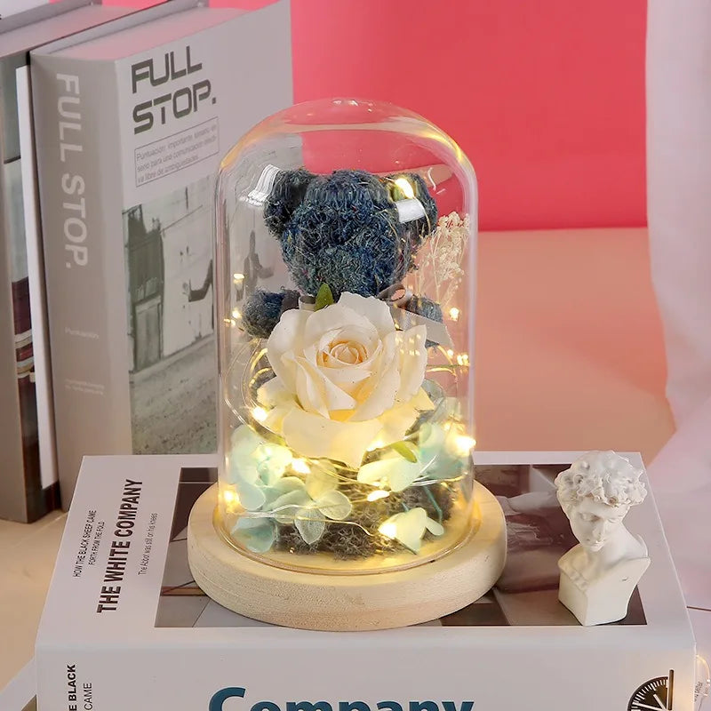 Valentine's Day Gift for Girlfriend Eternal Rose LED Light Flower Luminous Decoration Wedding Decor Creative Mother's Gifts Good Vibrations Adult Super Store