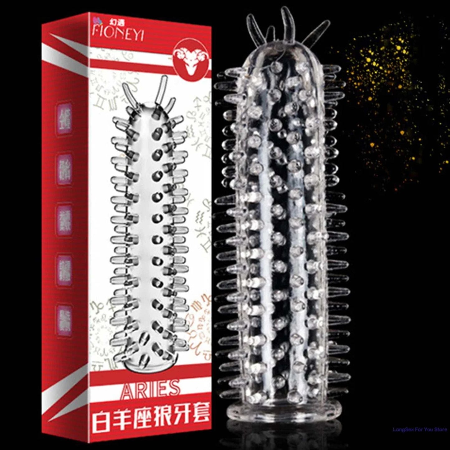 Particles Condoms Reusable Sex Toys High Sensitivity Sleeves