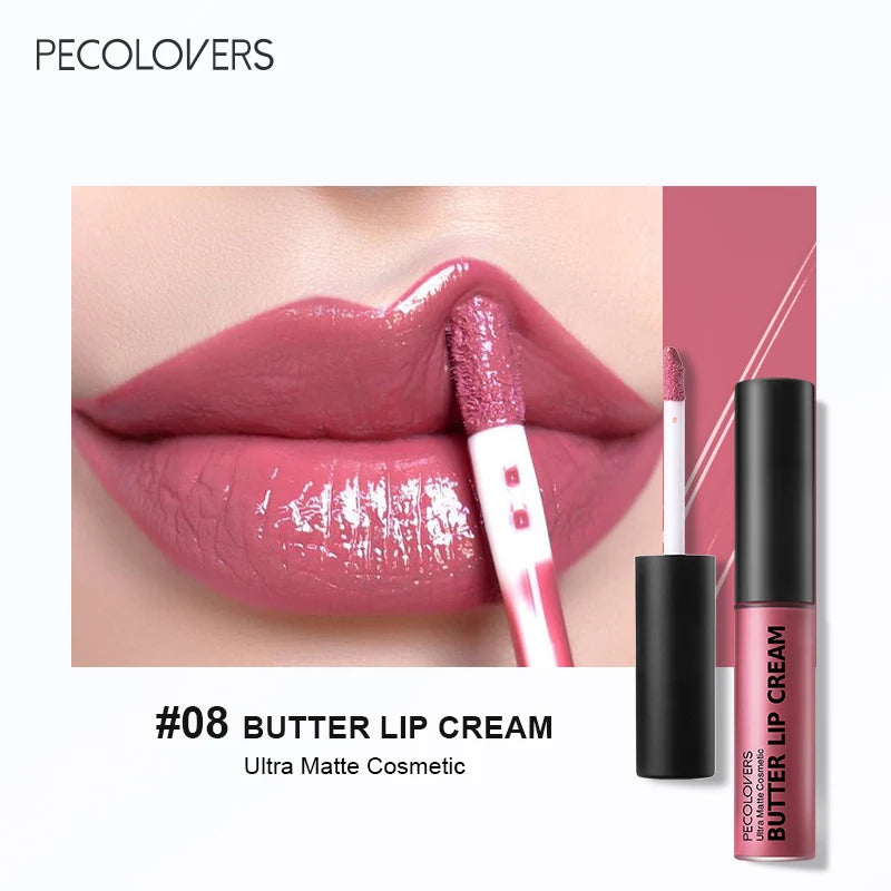 1PC Butter Gloss Non-Sticky Lip Gloss Long Lasting Nude Lip Makeup Hydrating Lip Gloss with Essential Oil Liquid Lipstick Good Vibrations
