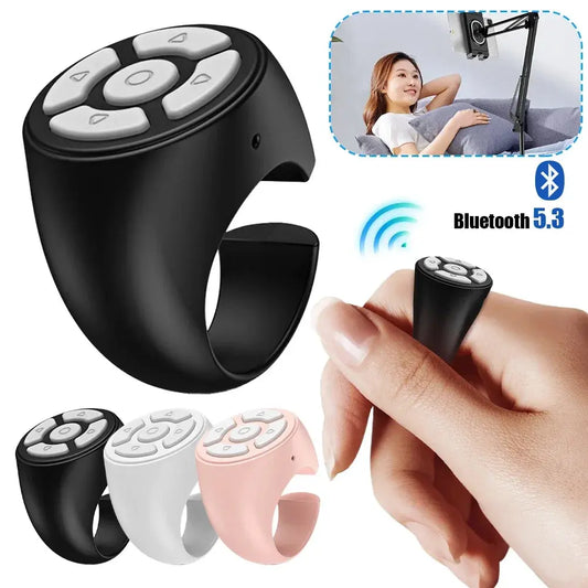 Scrolling Ring Wireless Finger Shutter Remote Control Page TurnerMobile Phone Controller Bluetoothcompatible For Home Travel Car Good Vibrations Adult Super Store