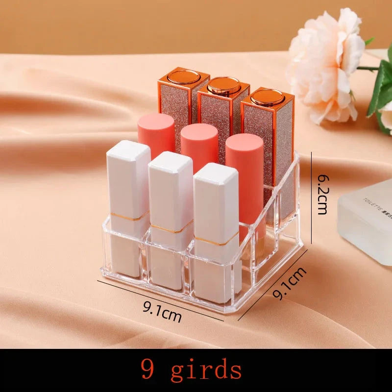 Transparent lipstick Cosmetic Makeup Acrylic Makeup Brush Tool Storage Box Case Make-up Brush Holder Table Organizer Makeup Tool Good Vibrations