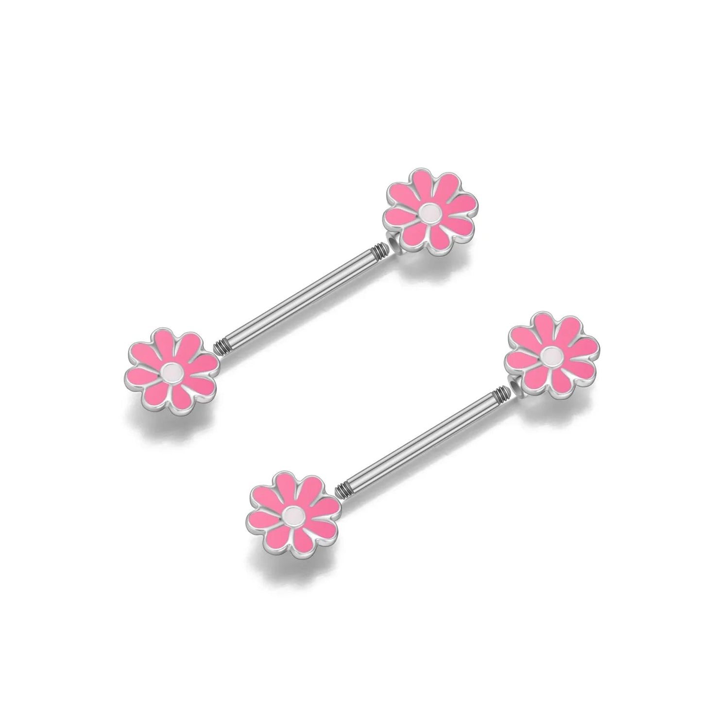 2pcs Steel Bear Dangled Zircon Nipple Piercing Sexy Breast Cover for Women Fashion Starfish Heart Shield Bar Barbell Nipple Ring Good Vibrations Adult Super Store