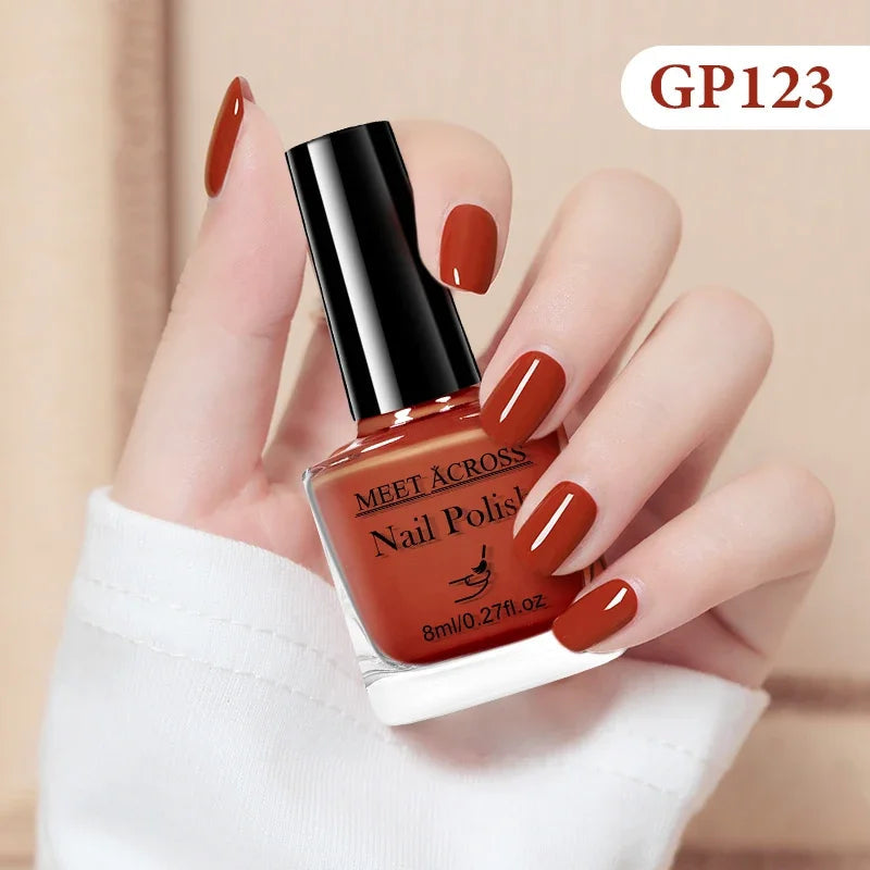 8ml Water-Based Nail Polish 48 Colors Long Lasting Quick Drying No Need of Lamp to Cure Nail Supplies Vernis for Nails Manicure Good Vibrations