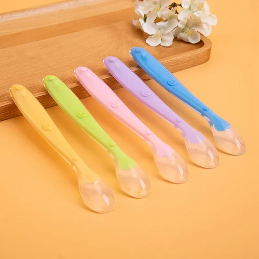 Baby Silicone Soft Spoon Gadgets Feedin Bebe  Baby Items  Baby Food Tiny Spoon Good Vibrations