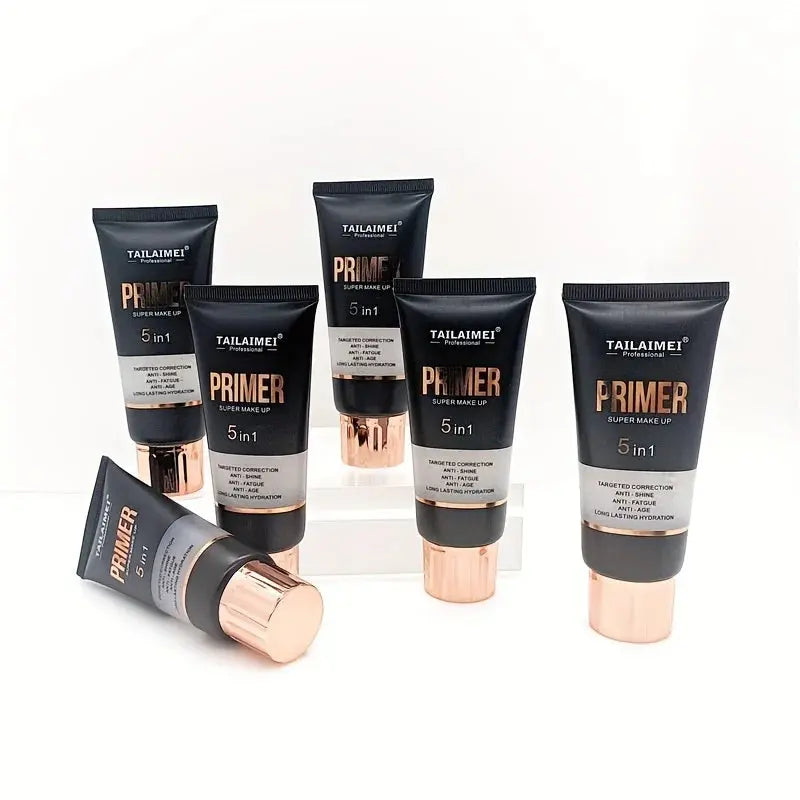 Waterproof Base Transparent Gel Makeup Primer - Full Coverage Matte Foundation With Color Retention, Natural Avocado And Rose Ex Good Vibrations