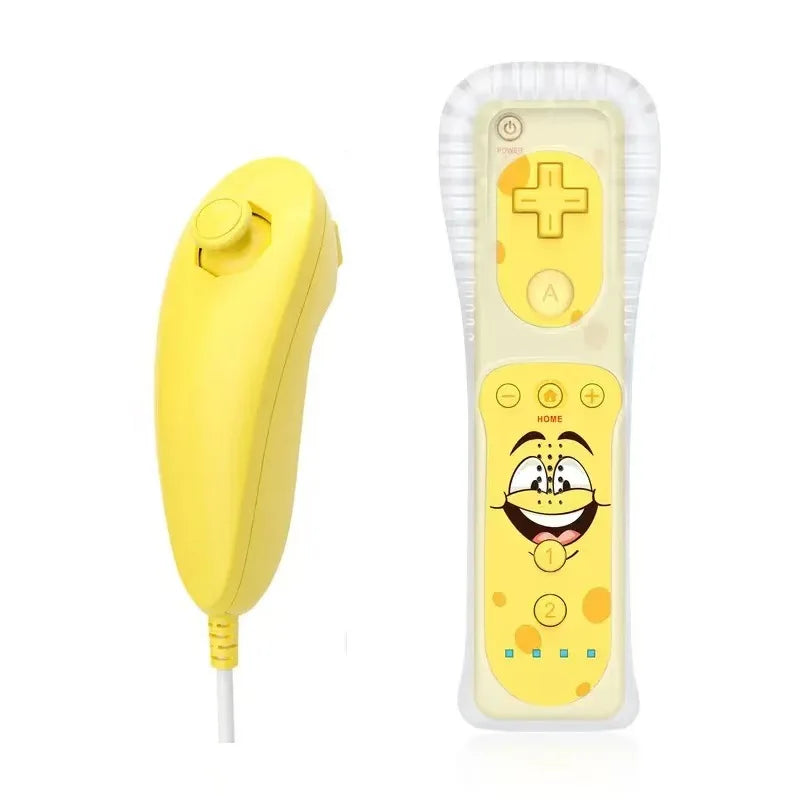 1 Set/2 Set Remote Controller with Nunchuck Controller for Wii Games Control for Wii Console Wireless Gamepad with Motion Plus Good Vibrations