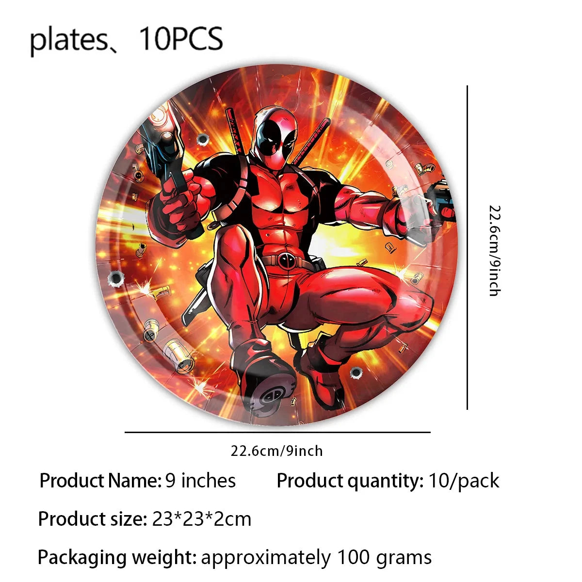 Superhero Deadpool Birthday Party Decor Disposable Tableware Plate Tablecloth Cake Topper Banner Wolverine Boy Kid Party Supplie Good Vibrations
