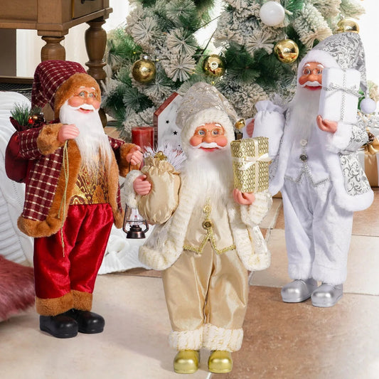 1 new Santa Claus statue ornaments, suitable for Christmas desktop decoration, party decoration, home decoration crafts, room de Good Vibrations