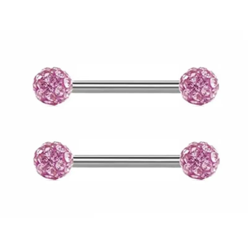 1Pair Pink Butterfly Nipple Piercing Jewelry Shiny Crystal Nipple Rings For Women Girls Heart Nipple Barbells Piercing Pezon Good Vibrations Adult Super Store