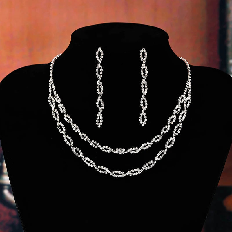 Fashion Necklace Earrings Set Dress Accessories Necklace Earrings Jewelry Set Wedding Dress Up Accessories Party Holiday Gift Good Vibrations Adult Super Store