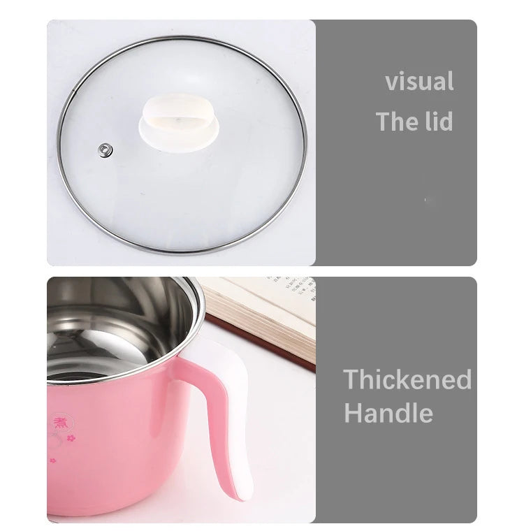 Multifunction Electric Cooker Hot Pot 1-2 People Heating Pan Multi Ramen Pot Machine Mini Rice Cook Kitchen Appliance Korea 220V Good Vibrations Adult Super Store