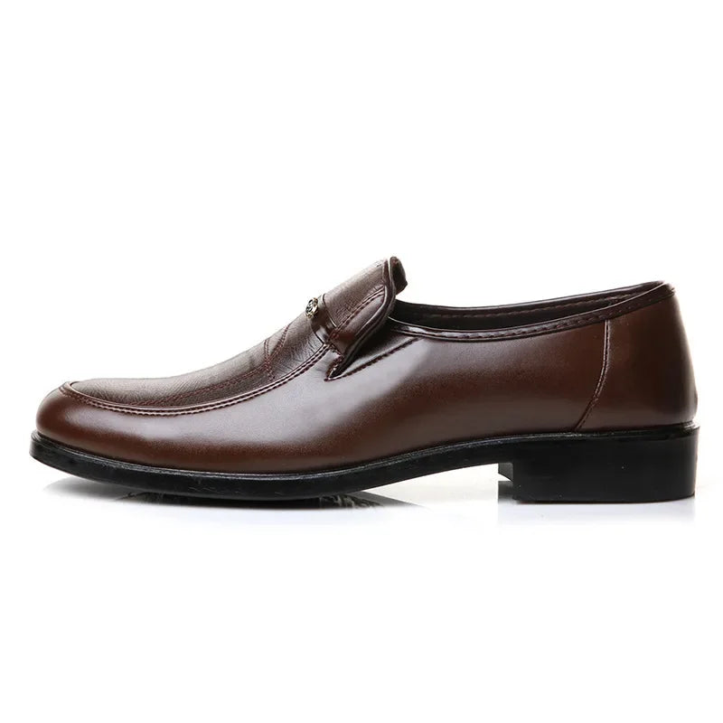 Casual Loafers for Men Round Toe Mens Formal Shoes Business Handmade Slip-On Mens Flat Shoes Mocasines Zapatos De Hombre Good Vibrations