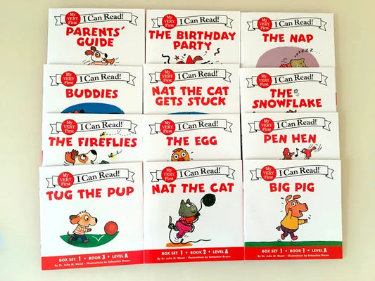 I Can Read Phonics 12 Books/Set My Very First Picture Books English Story Pocket Book for Children Kids Baby Montessori Reading Good Vibrations