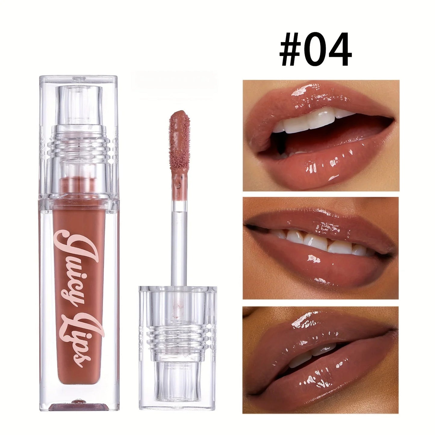 Hydrating Crystal Lip Oil - Plumping & Moisturizing Gloss with Tinted Shades for All Skin Types Good Vibrations