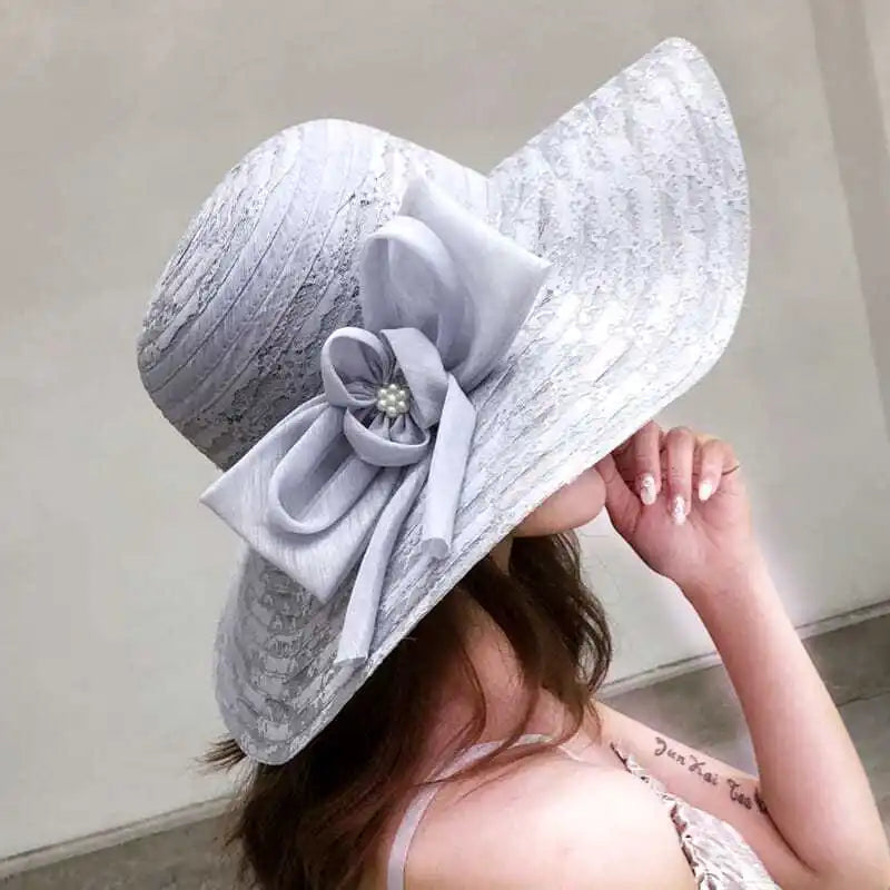 Hats for women in summer, beach hats, seaside outings, face covering, sun protection, large brim sun hats, foldable sun hats Good Vibrations