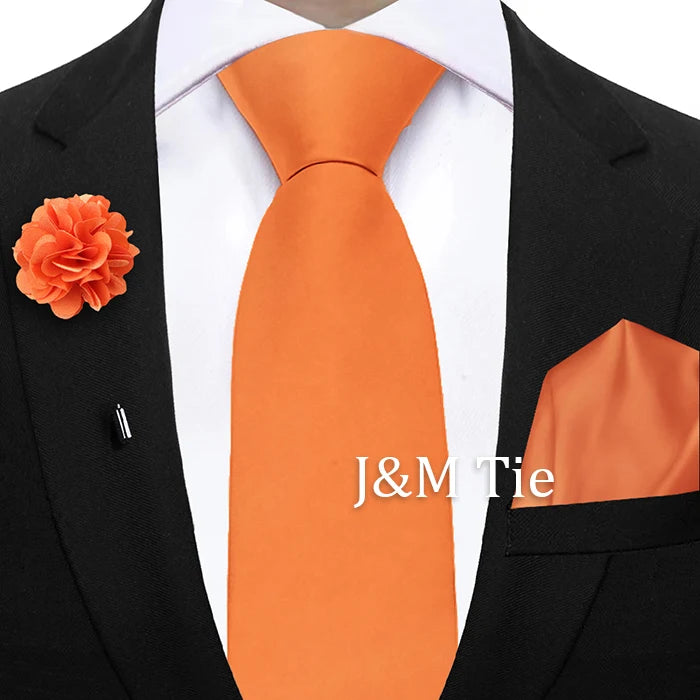 Mens Ties Set Sage Green Pink Grey Brown NeckTie Pocket Square Brooch Wedding Tie Suit Accessories Fit Group Holiday Party