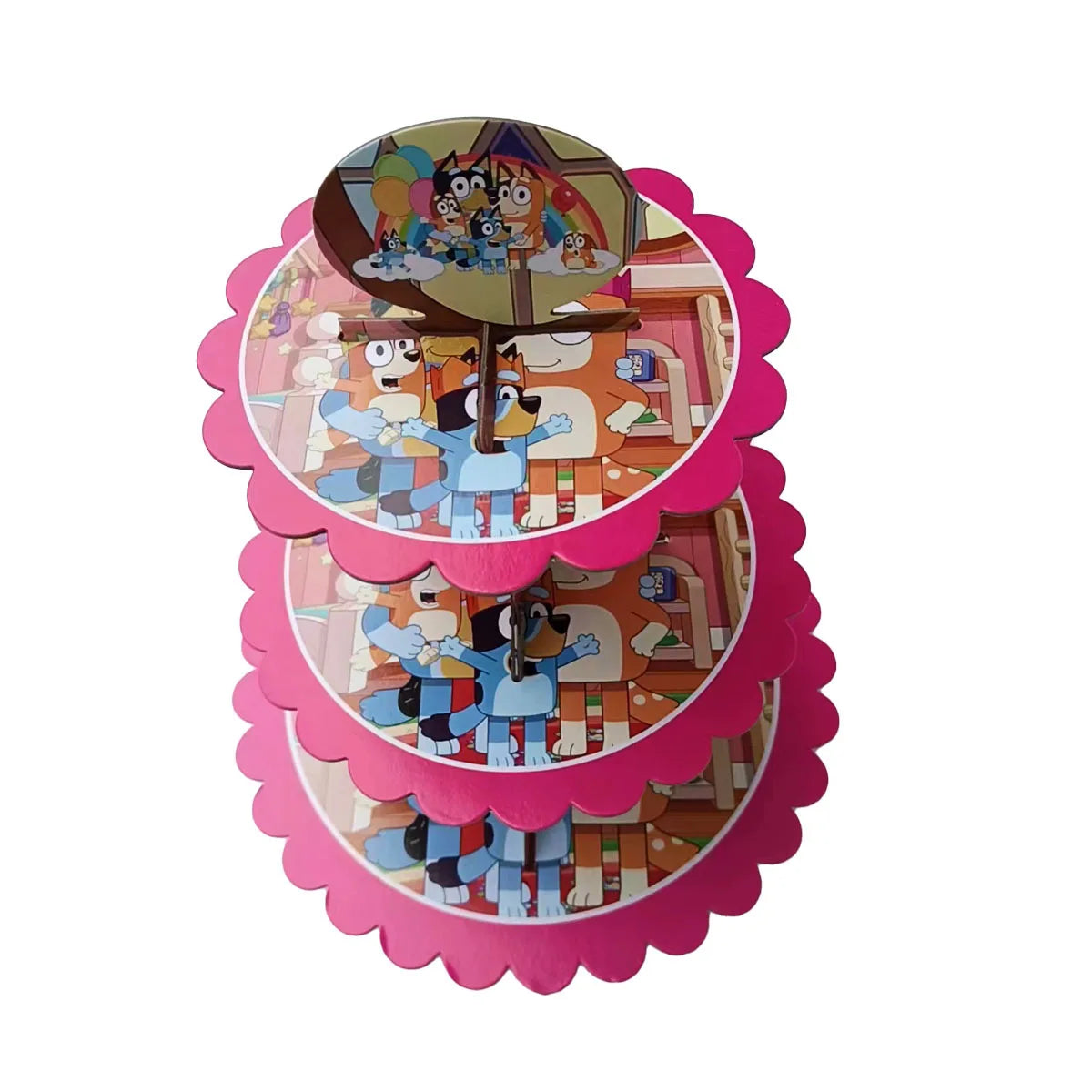 Bluey Birthday Party Supplies Disposable Tableware Paper Plates Paper Cups Tissues Boys Birthday Party Decoration Children Like Good Vibrations