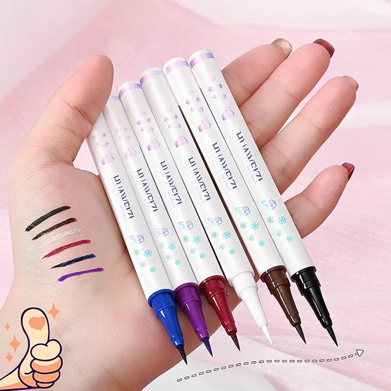Red Matte Eyeliner Pencil Long Lasting Eye Makeup Liquid Eyeliner Waterproof Eyeliner Pen Eye Cosmetics Makeup Tools Good Vibrations