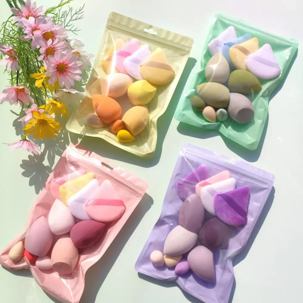 11/12Pcs Cosmetic Puff Makeup Sponge Blender Beauty Egg Foundation Sponges Powder Puff Women Make Up Accessories Beauty Tools Good Vibrations