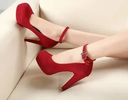 2023 High Heel Wome Shoe Spring New Thick Heel Work Shoes Versatile High Heel Shoes Black Fashion Women Shoe Zapatos Mujer Good Vibrations