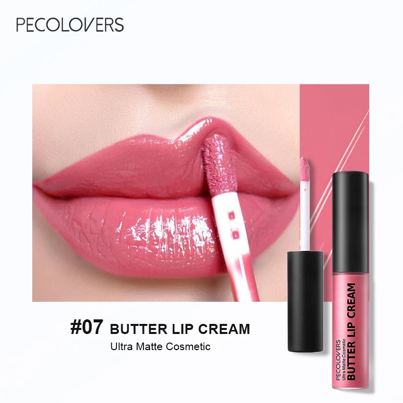 1PC Butter Gloss Non-Sticky Lip Gloss Long Lasting Nude Lip Makeup Hydrating Lip Gloss with Essential Oil Liquid Lipstick Good Vibrations
