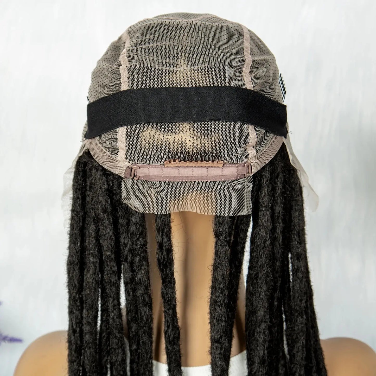 KIMA 60 inches Full Lace Braided Wigs Synthetic Lace Wigs Braided Wigs Crochet Wigs Faus Locs Braided Wigs for Black Women Good Vibrations