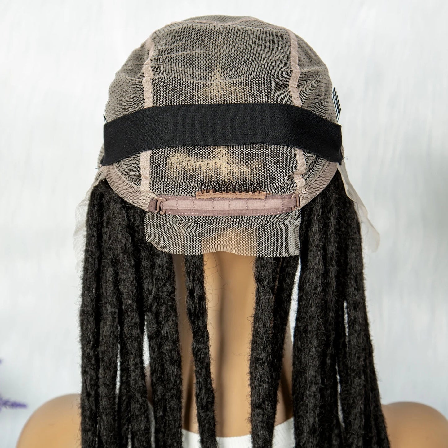 KIMA 60 inches Full Lace Braided Wigs Synthetic Lace Wigs Braided Wigs Crochet Wigs Faus Locs Braided Wigs for Black Women Good Vibrations