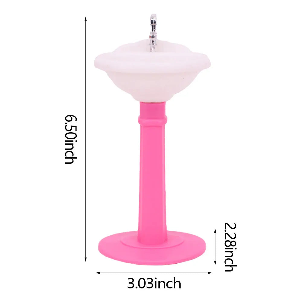Doll House Furniture Bed Table Chair For 11.8inch 30cm Doll Plastics Cleaning Tools Accessories Mini Furniture Model Gifts Toys Good Vibrations
