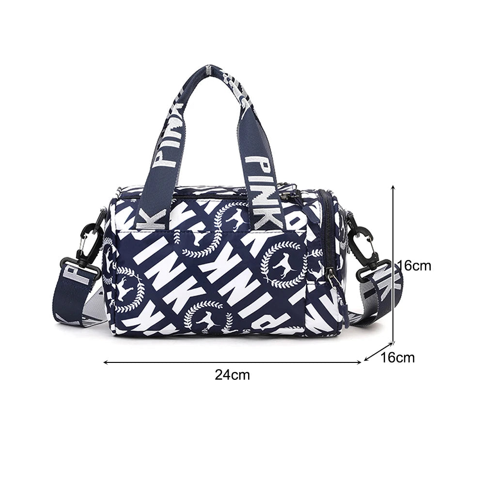 Womens Crossbody Bag Travel Small Duffle Bag Portable Women Fitness Workout Outdoor Handbags for Yoga Sports Traveling Hiking Good Vibrations