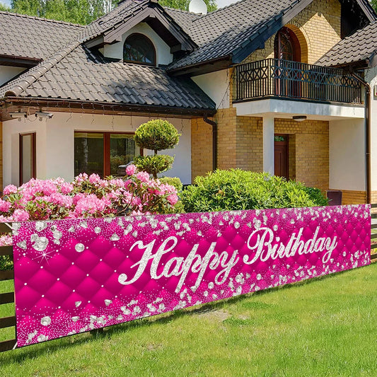Happy Birthday Banner Birthday Party Decoration Kids Boys Girl Baby Shower Decoration Bunting Garland Banners Flags Anniversary Good Vibrations