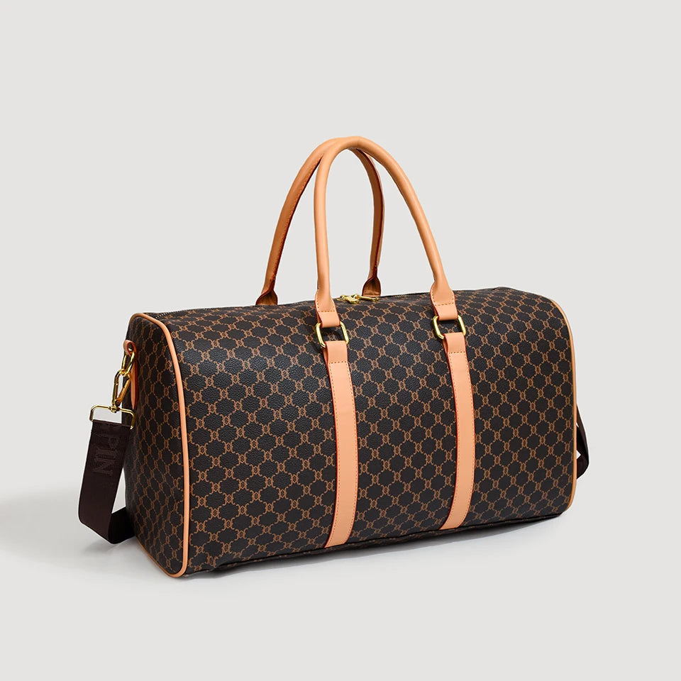 Women's Classic Boston Handbag Large Capacity Elegant Travel Duffle Bags for Women Weekend Luggage Travel Shoulder Bag Good Vibrations