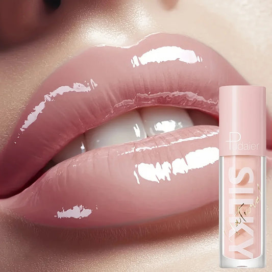 Silky Lip Gloss-Waterproof, Long-Lasting Moisturizing Liquid Lipstick with Mirror Finish, Non-Sticky, Full Shine, Fade-Resistant Good Vibrations